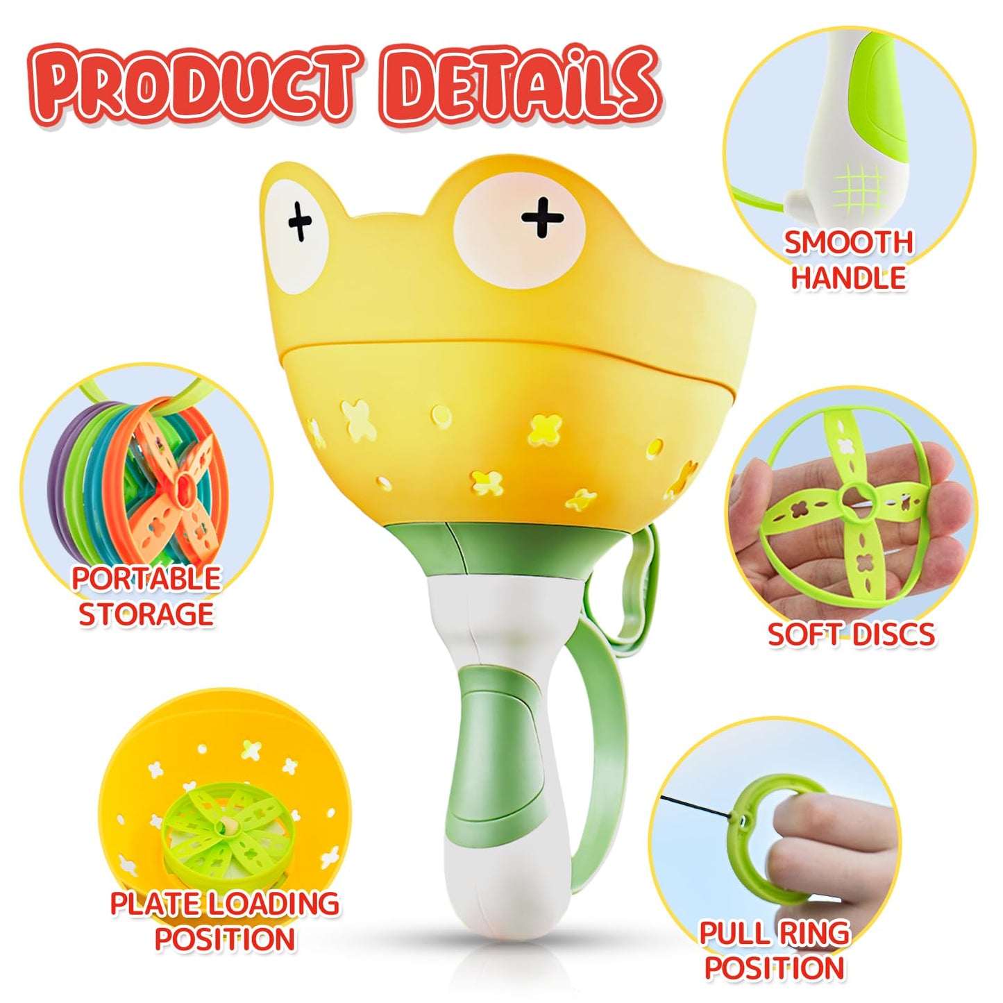 pamexin Outside Toys for Kids Ages 4-8 - Manual Capture Catching Game - Toddler Chasing Toy for Boys & Girls, Ages 3-7 - Outdoor Fun Family Games