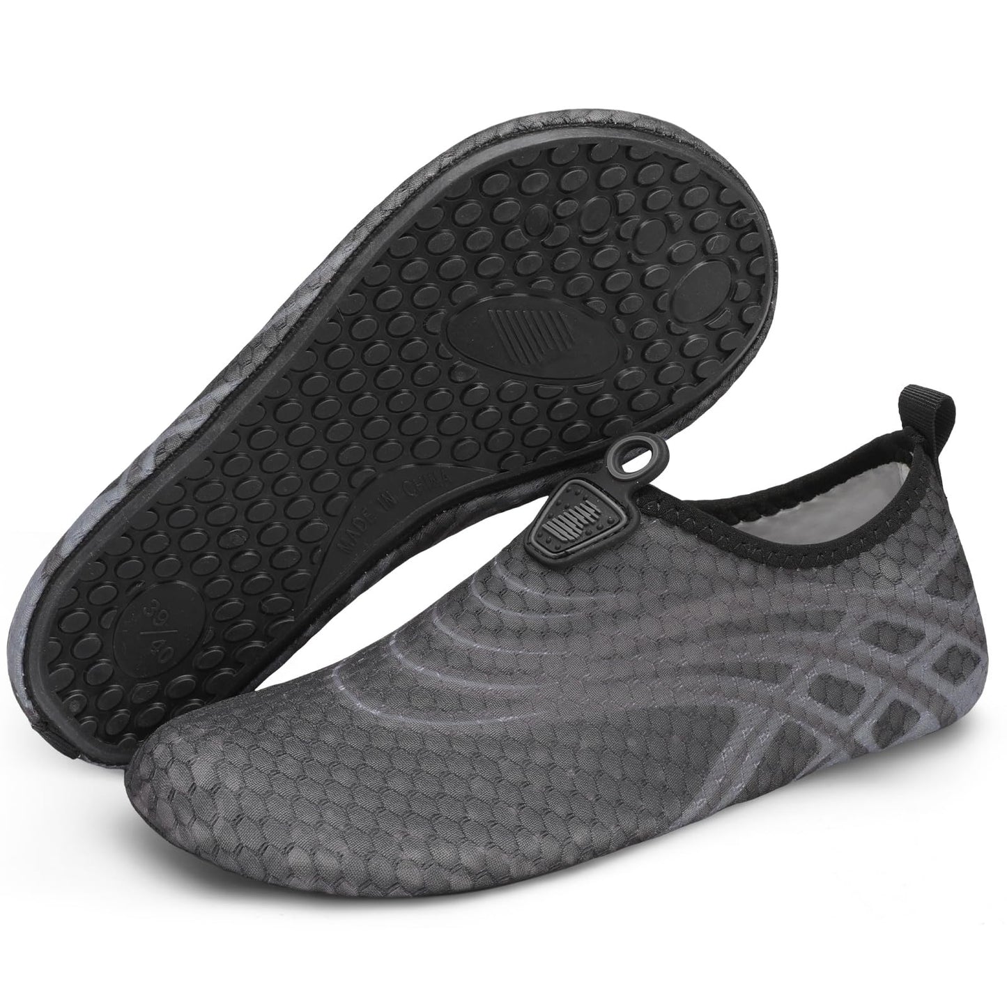 BARERUN Water Sports Shoes Barefoot Quick-Dry Aqua Yoga Socks Slip-on Men Women Black,Star,14-15 Women/12-13 Men
