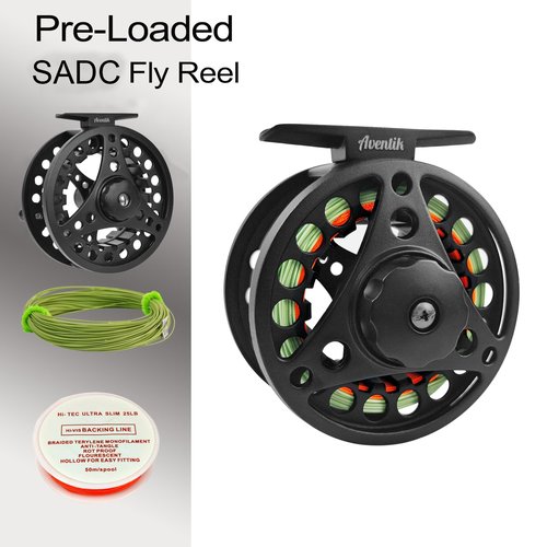 Aventik Extreme Fly Fishing Combo Kit 0/1/2/3/4/5/6 Weight Starter Fly Fishing Rod and Reel Kit Outfit with One Travel Case(9'0'' LW5/6 Fly Rod Kit)
