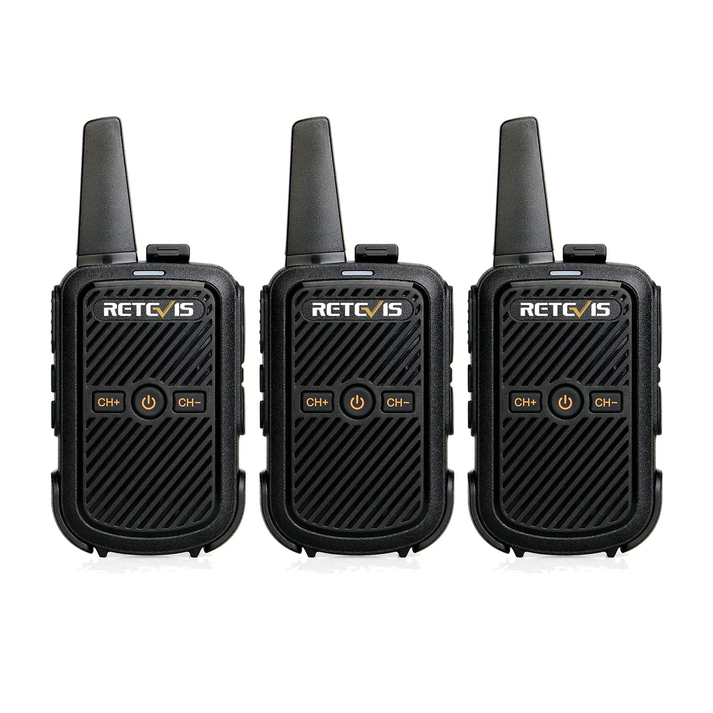 Retevis RT15 Mini Walkie Talkies for Adults, Small Portable 2 Way Radios, Low Battery Warning, VOX, Compact, Walky Talky Rechargeable for Warehouse Camping Hiking Outdoor Trip Family Travel(3 Pack)