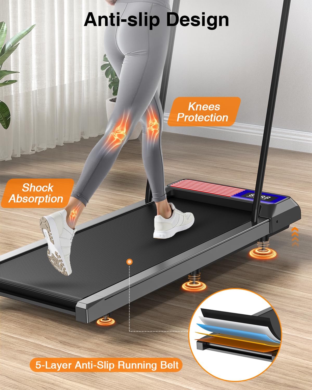 Walking Treadmill Pad (Red)