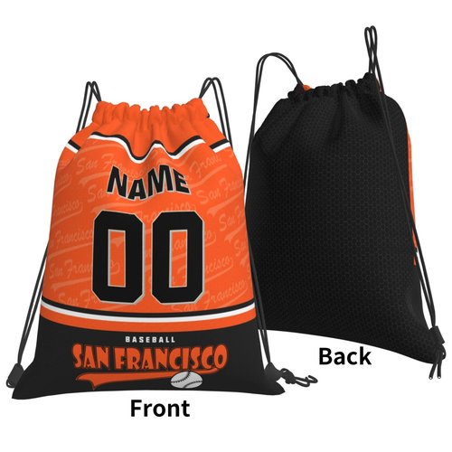 EaunyVerat San_Francisco Custom Drawstring Bags Travel Gym Bag Personalized Backpack Gifts for Men Women，One Size