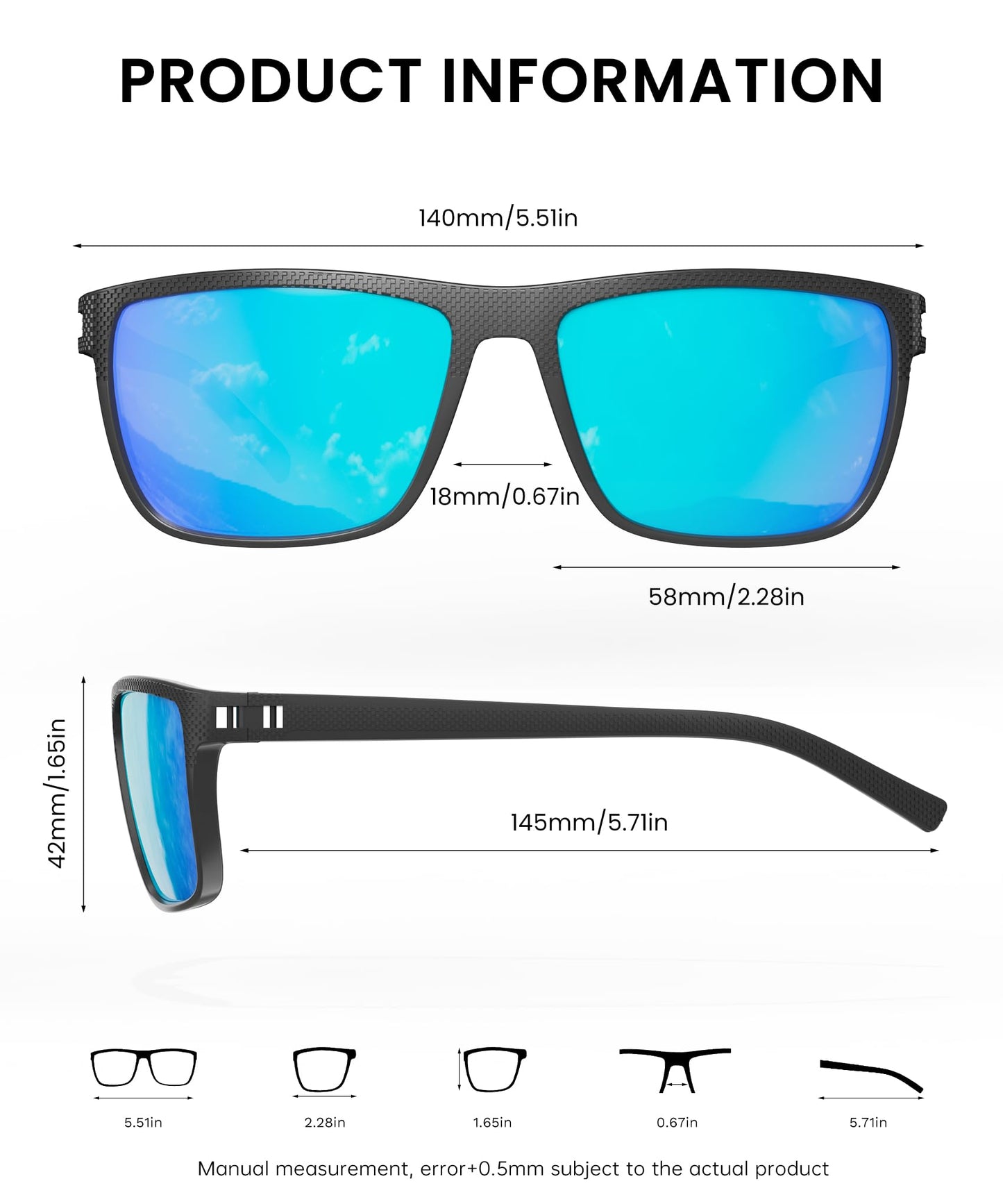 CIFOYA Sunglasses-Men Polarized Mens Sunglasses: Classic Women Sun Glasses UV Protection for Fishing Driving Golf 5PACK