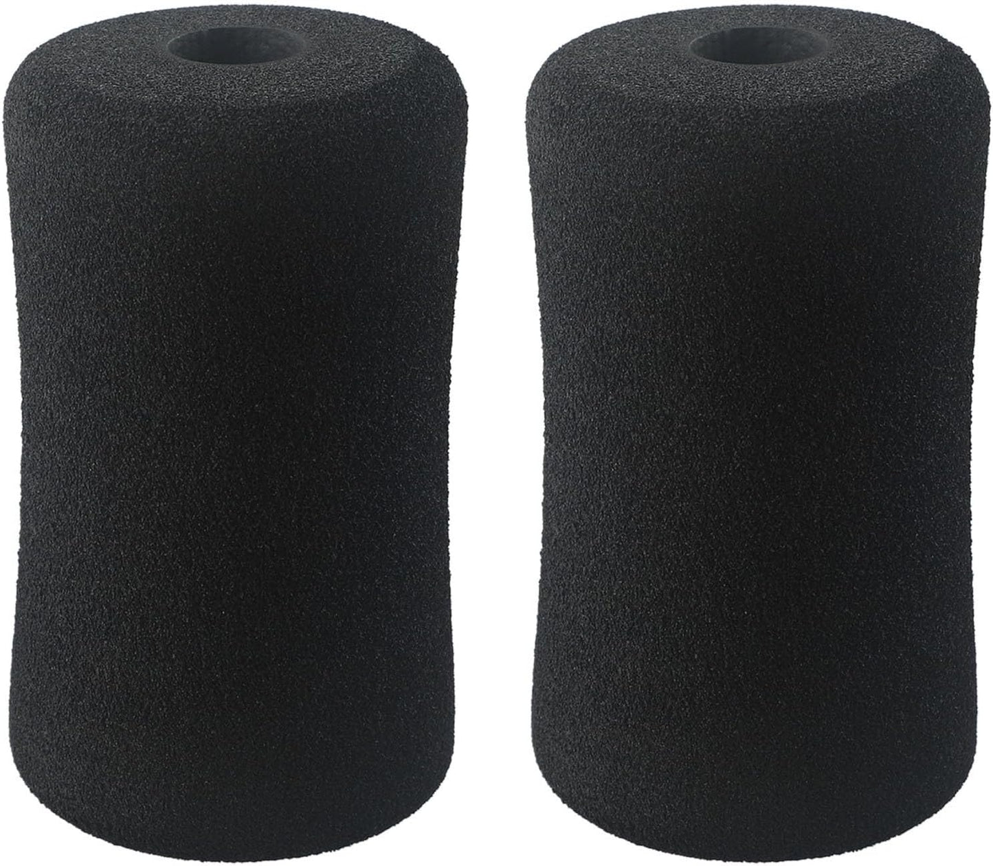 2 Piece Foam Foot Pads Rollers Replacement Kit for Weight Machines Leg Extension Home Gym Equipment High Density Comfortable Non-Deforming 5.12 Inch Black Exercise Accessories(20 * 70 * 120mm)