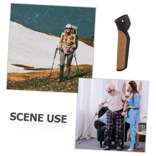 Veemoon Trekking Pole Handle Replacement Lightweight Non- Grip for Hiking and Skiing Cork Design for Enhanced Comfort Compatible Trekking and Ski Poles