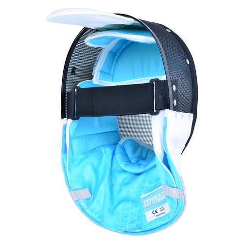 Fencing Mask - Foil Fencing Helmet with Removable Lining - CE Certified Protective Gear (Large)