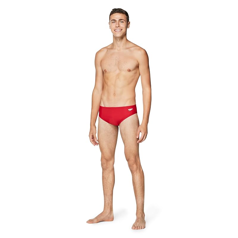 Speedo Men’s Endurance+ The One Swimsuit Brief - New Red+26 Variation
