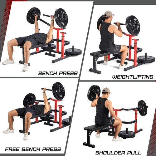 Chest Press Machine,1250LBS 2-Side Independent Bench Press for Home Gym, Adjustable Arm Positions– Heavy Duty Chest Workout Machine for Men, Shoulder Press & Upper Body Training(Red)