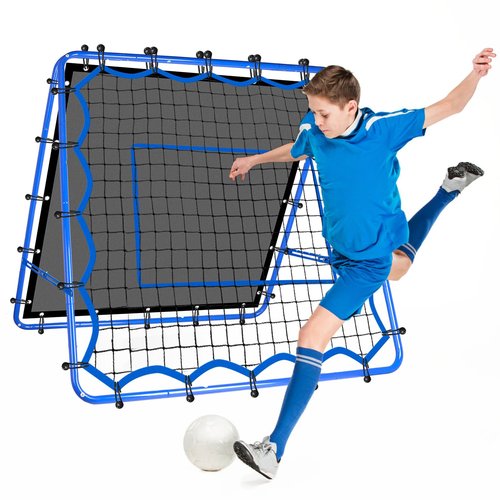 Winthai 4x4FT Dual-Sided Soccer Rebounder Net, Fast & Slow Rebound Speed Training for Control, Passing Practice, Easy Setup Baseball/Volleyball Rbounder Gifts & Equipment for Kids,Teens & Adults