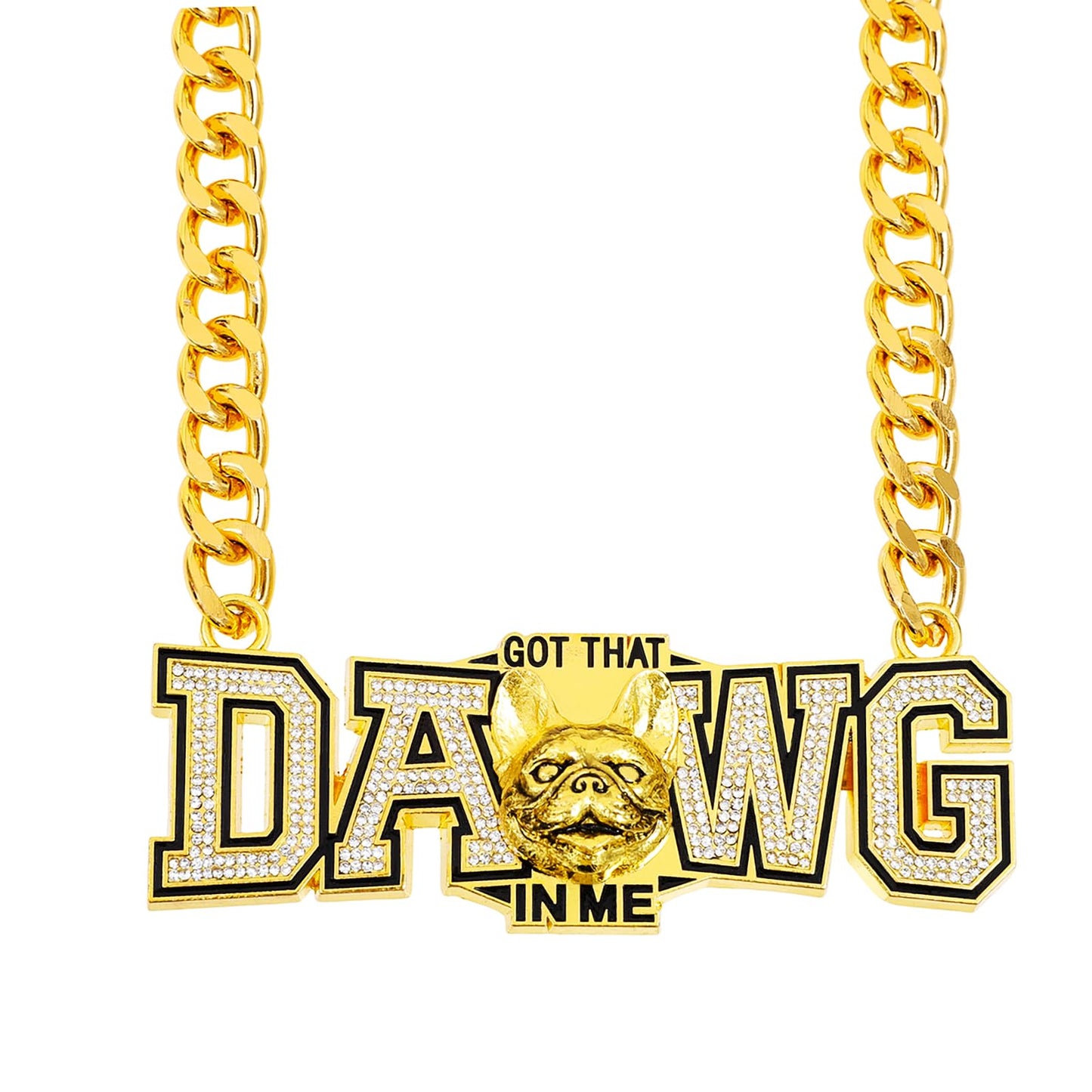 daijbling 'Got That Dawg In Me' Turnover Chain Necklace Award for Football MVP Necklace Sports Competitions Prize Gifts