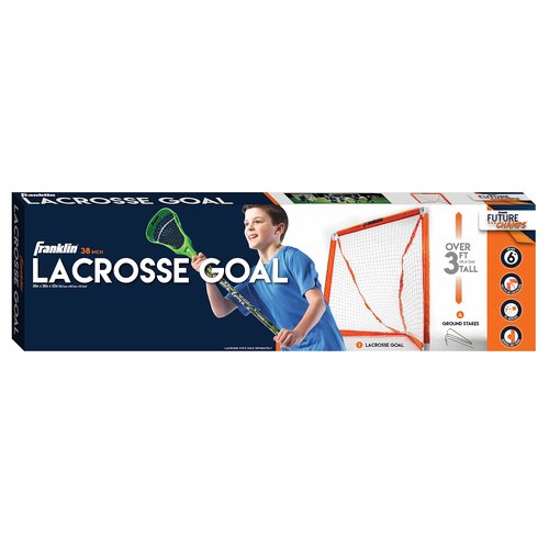 Franklin Sports Youth Lacrosse Goal - Small Kids Lax Net - Portable Lax Mini Box Goal - Backyard Training Equipment for Youth Lacrosse - 38" x 38"
