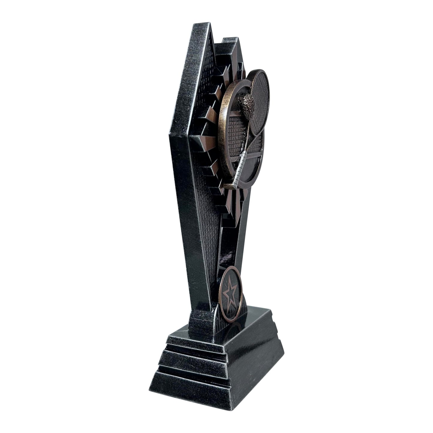 Express Medals 1 Pack of 7 Inch Tall Sun Ray Tennis Trophy Awards Boys Girls Mens Women Youth Team Trophies Award Tournament Champion Winner Event Prize Gift SR116