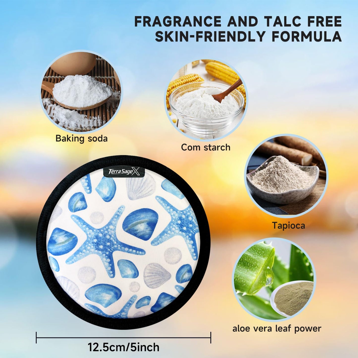 Beach Sand Remover 2026 Summer Cruise Vacation Essentials Accessories for Kids women Must Haves Accessories for Essentials Hawaii Trip Honeymoon European Costa Rica Bahamas (Round Starfish A)