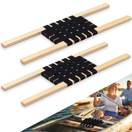 JellyArch 34 Inch Canoe Seats Nylon Webbed Seat Replacement Canoe Hardware (2 Pcs)