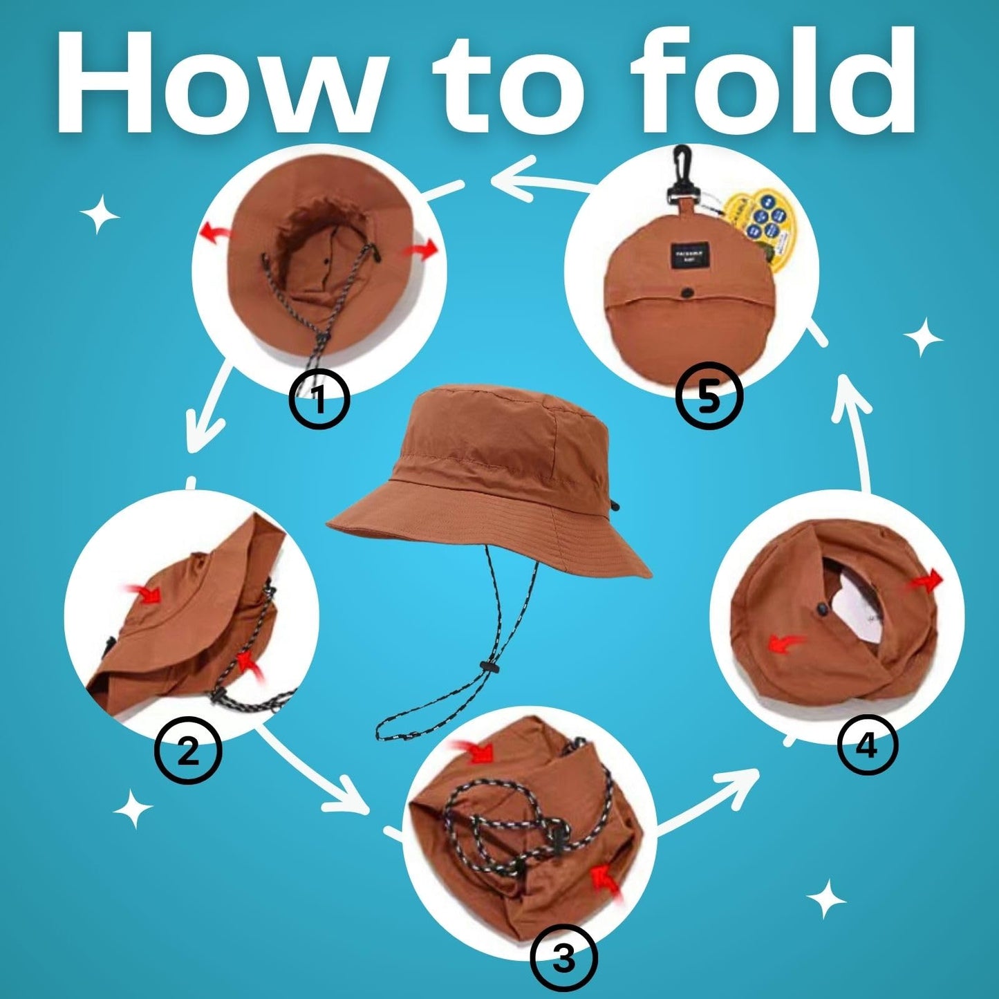 Waterproof Bucket Rain Hat for Women,Foldable Outdoor UV Protection Sun Hats and Quick Dry Boonie Hat