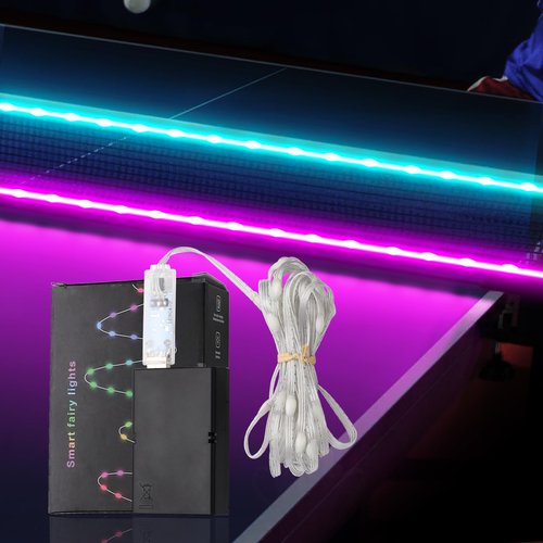 XGKHOM LED Ping Pong Net Light, Colorful Table Tennis Net Light with Remote Controlled for Enhanced Fun in Games, Ideal Gift for Ping Pong Players (Net Not Included)