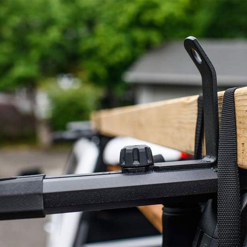 Yakima LoadStop Steel T-Slot Truck Crossbar Accessory with Built in Tie-Down Points Handles up to 250 Pounds, Black (Set of 4)