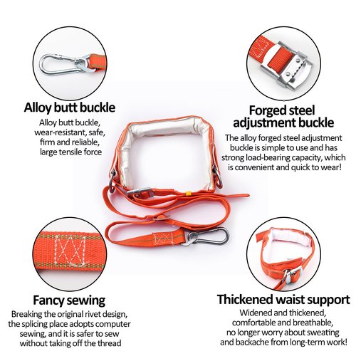 Gdsinstna Tree Climbing Spikes Set,Tree Climbing Gear, Tree Climbing Equipment for Climbers, Fruit Picking