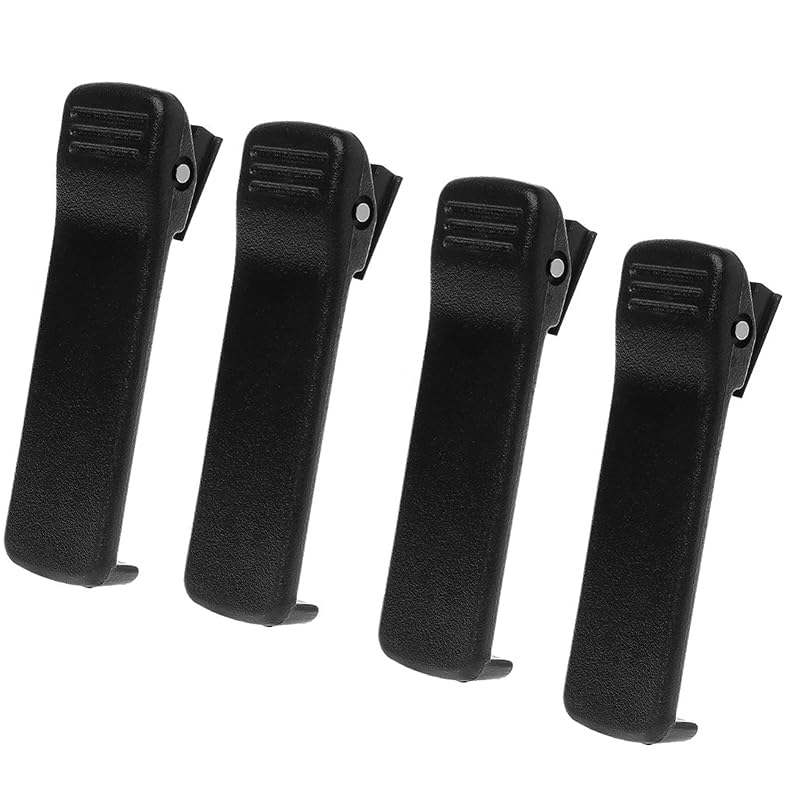 4 Pack Motorola DP/CP Radio Belt Clips – HLN8255 Compatible NNTN PMNN & HNN Battery Clips