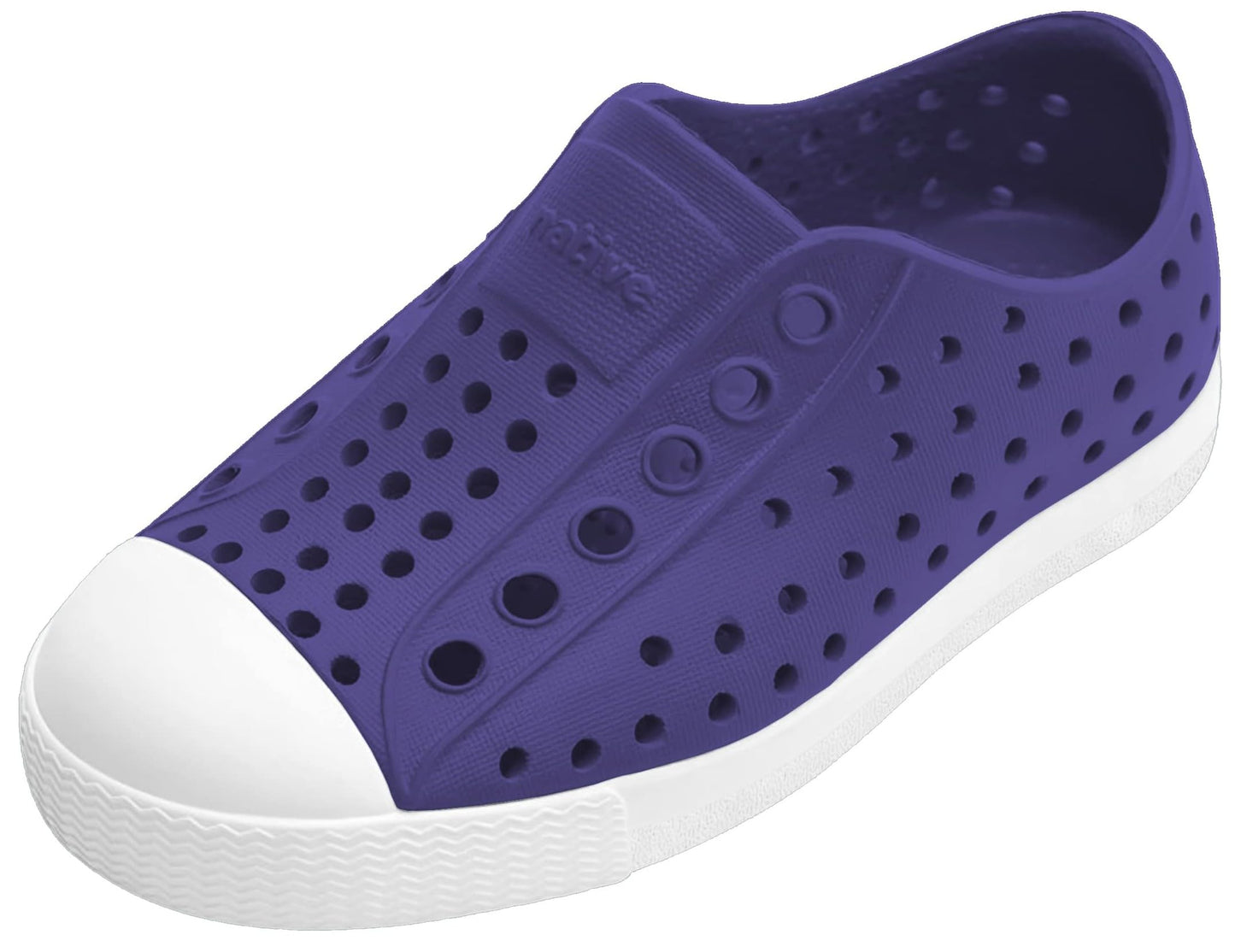 Native Shoes Unisex-Kids Jefferson Sneakers, Glamour Purple/Shell White, 12 Little Kid