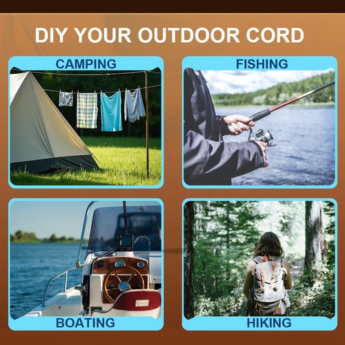 Legnowit Micro Paracord, 2 Pack 1.18mm x 100ft Thin Mini Utility Braided Small Paracord for Crafting, DIY Project, Camping and More