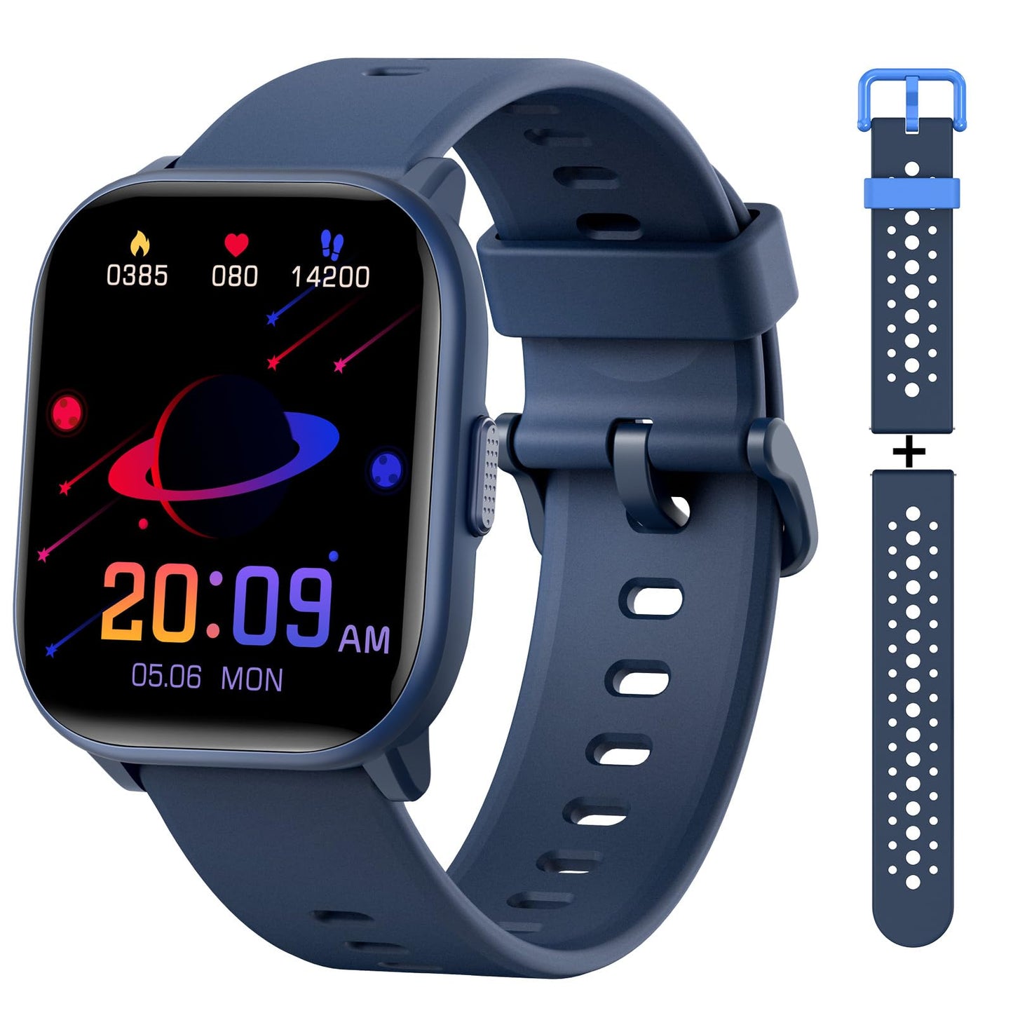 meoonley Kids Watch for Girls Boys with IP68 Waterproof, Girls Watch with 19 Sports Modes, Sleep Tracking, Pedometer, Stopwatch, Kids Activity Tracker Birthday Gifts for Boys Age 6-15 Years Old