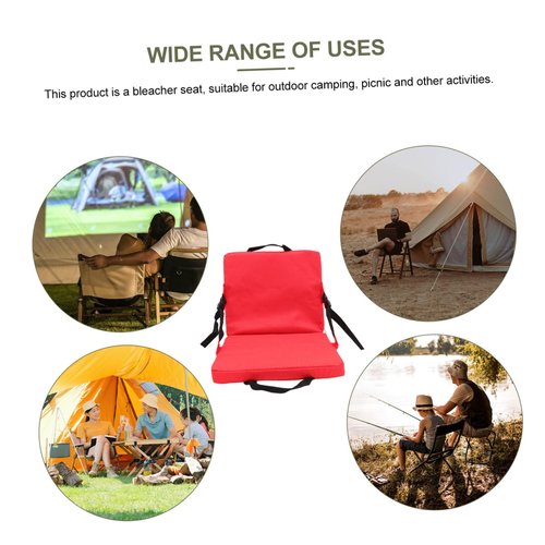 UKCOCO Professional Bleacher Seat Cushion Wear-Resistant Outdoor Accessory Lightweight and Portable Stadium Seat for Garden Park and Bathroom Use