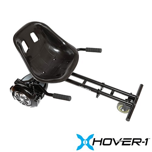 Hover-1 Buggy Hoverboard Attachment Compatible with Most 6.5" & 8" Electric Hoverboards, Hand-Operated Rear Wheel Control, Adjustable Frame & Straps, Easy Assembly & Install Hoverboard Go Kart