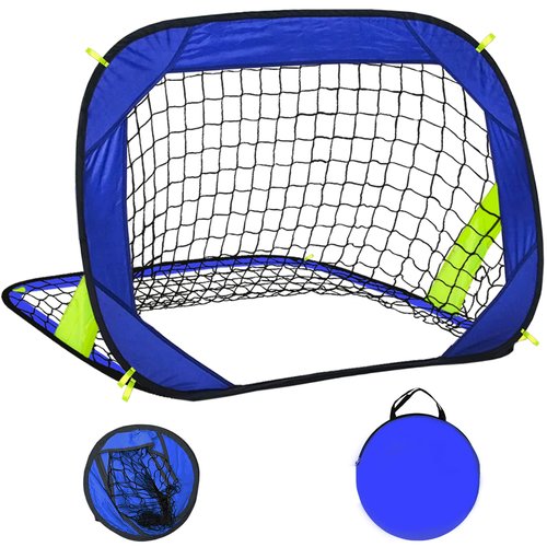 EVERRUSH Pop Up Soccer Goals Nets for Backyard Beach Soccer Training Net Mini Portable Foldable Lightweight Indoor + Outdoor Football Goal with Carry Bag