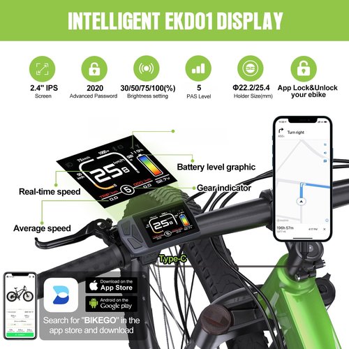 TSDZ2B 48V500W Mid Drive Kit ,Upgraded 720W Peak Power Torque Sensored Mid Drive Ebike Conversion Kit,Electric Bike Kit with EKD01 Display for 68-73MM Bottom Bracket Mountain Bike,Citybike,Tricycle