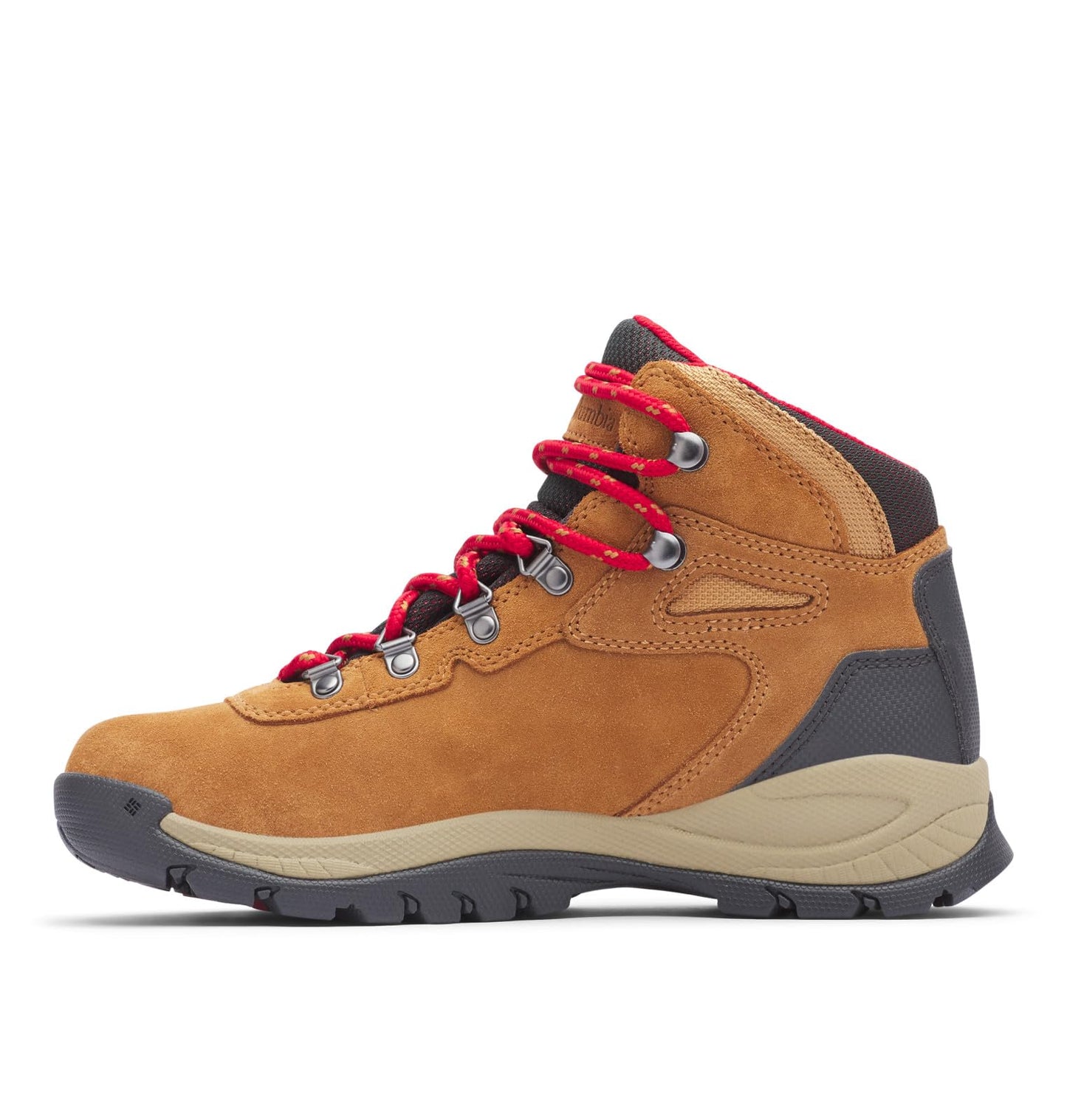Columbia Womens Newton Ridge Plus Waterproof Amped, Elk/Mountain Red, 10.5