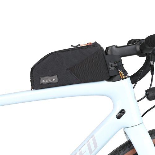 abamita Bike Top Tube Bag Bicycle Front Frame Bag Waterproof Bike Bag 1.2L with Dual Side Mesh Pockets Perfect for MTB Road Bike Cycling Commuting and Outdoor Adventures