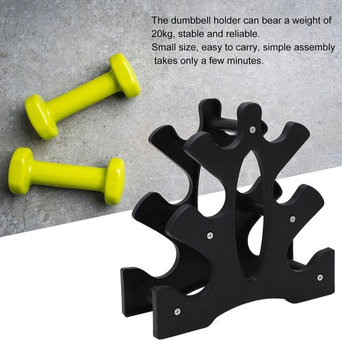 3 Tier Weight Rack for Dumbbells, Dumbbell Rack Small Weight Rack Dumbbell Bracket Hand Weight Tower Stand Triangular Dumbbell Rack Weight Hoder 23x22.5x8.5cm for Home Gym