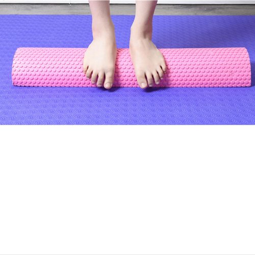 High Density Half Round Foam Roller Support,Physical Muscle Restoration,Full Body Athletic Massager for Back Stretching,Yoga Pilates Fitness Equipment with Massage Floating Point