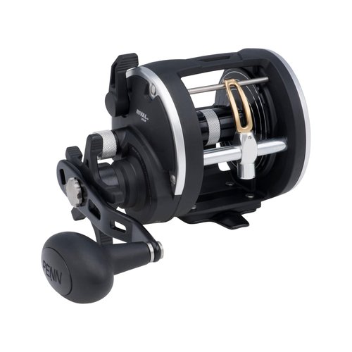 PENN Rival Level Wind Conventional Boat Fishing Reel, HT-100 Star Drag, Max of 15lb | 6.8kg, Forged and Machined Aluminum Spool,Black