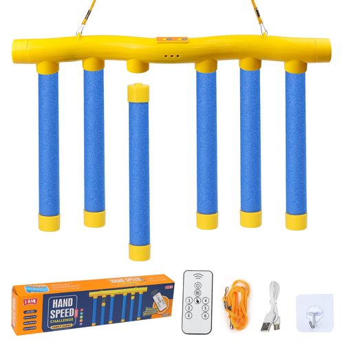Catching Sticks Game,Reflex Challenge Game,Drop Sticks Challenge Game,Adjustable Speed Catching Game,Drop Sticks Game Challenge Game,Hand Eye Coordination Training Toy，Remote Control 3 Adjustable