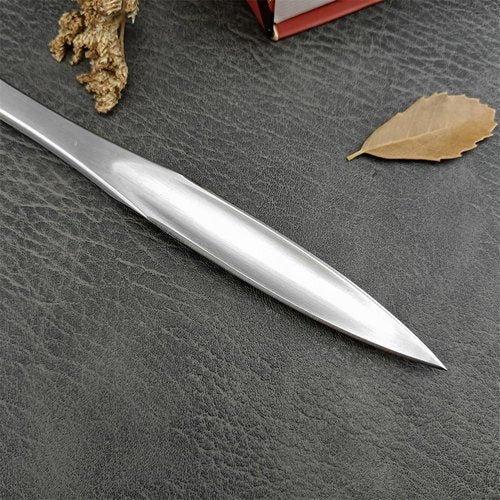 XBOSAI 3.46" Fixed Blade Knife with Sheath, 440C Stainless Steel Rubber Handle Straight Knives, Outdoor knife for camping, Hiking, Fishing and Everyday carry