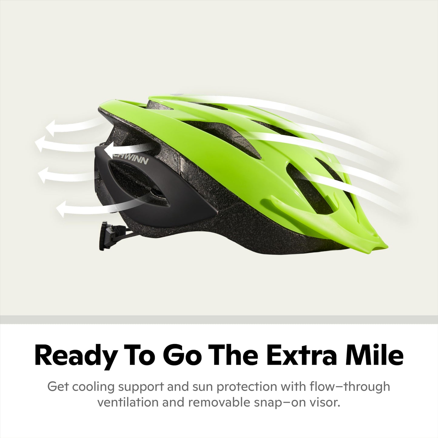 Schwinn Thrasher Helmet for Adults, Yellow, Size 58-62 cm, for Riders Ages 14+, Lightweight Microshell, Adjustable Dial and Straps, Interior Padding, 20 Air Vents, Removable Visor, Adult Bike Helmet