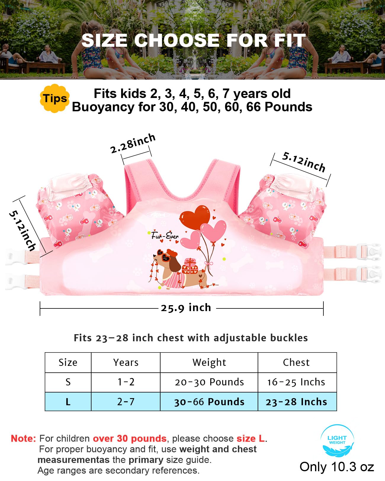 AEOCOO Puddle Float Jumper 30-50-60-66 Pounds, Toddler Swim Vest for 2-3-5-7 Years Old, Pool Floats with Swimming Arm Floaties Swim Jacket for Kids Swimmies, Boys, Girls, Niños, Puppy