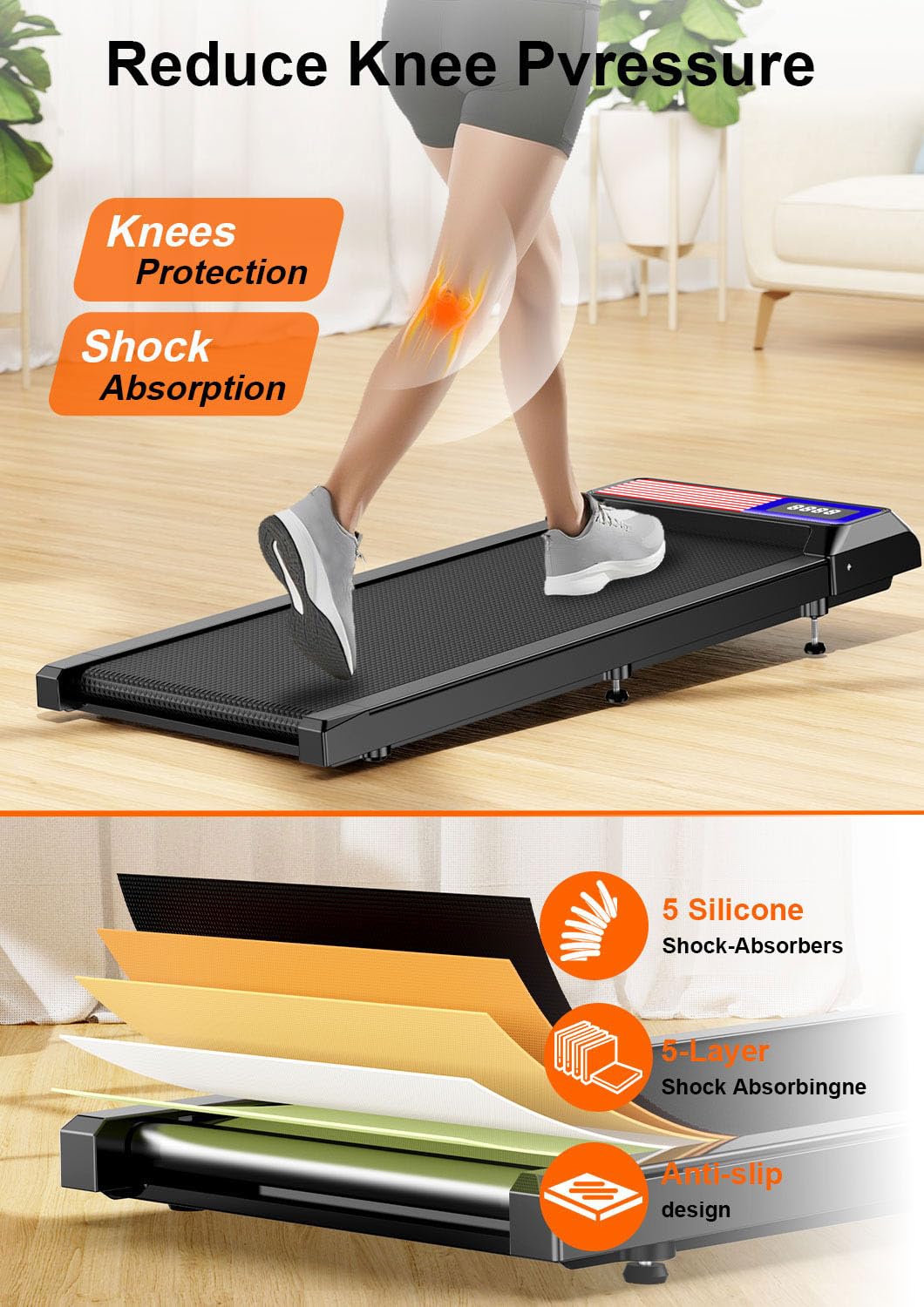 Walking Treadmill Pad (Red)