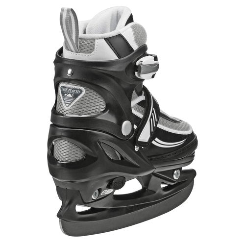 Summit Boy's Adjustable Ice Skate Black/White Medium (1-4)