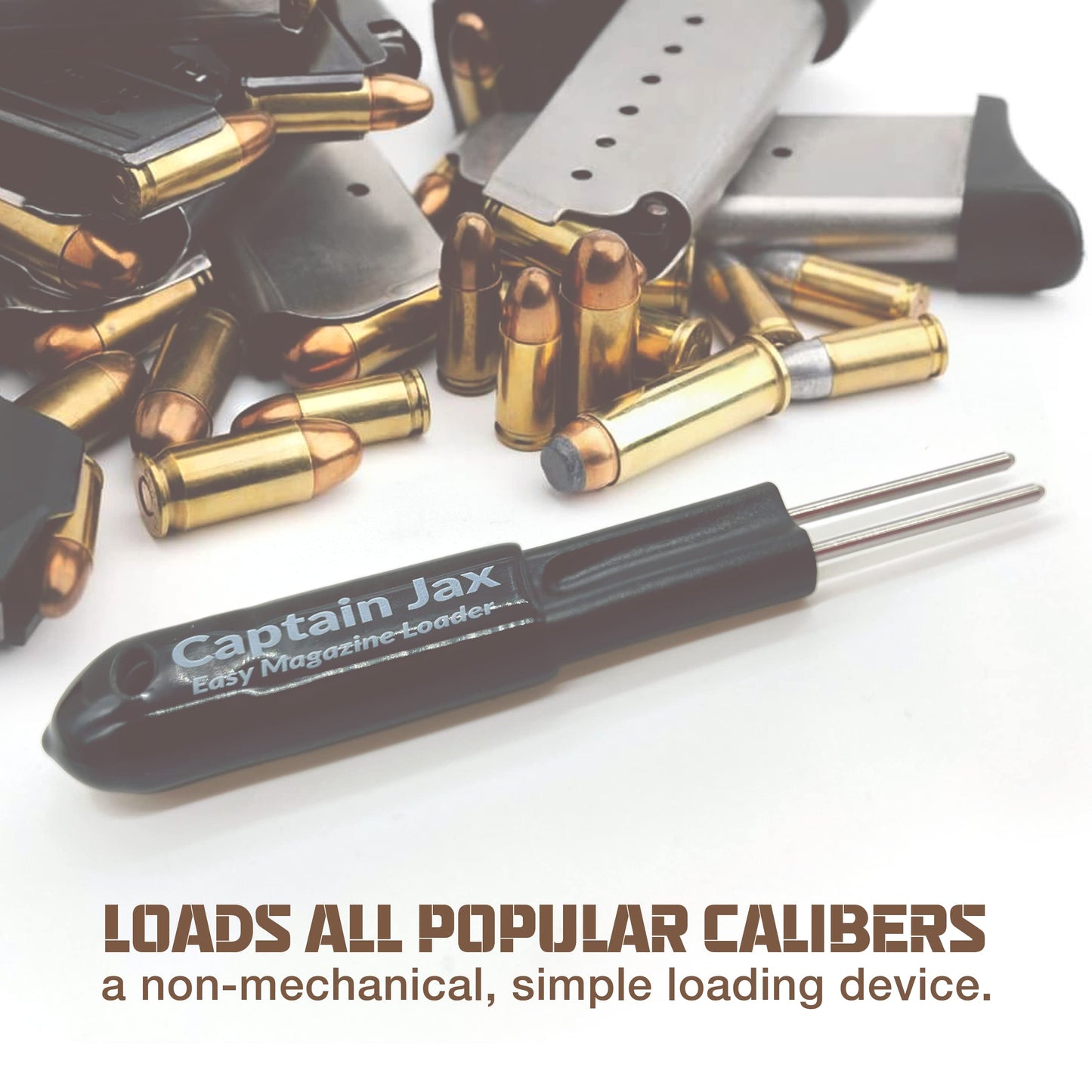 The BEML Fastest and Easiest Way to Load a Magazine, Fits All Calibers - Universal Magazine Loader (2 Pack)