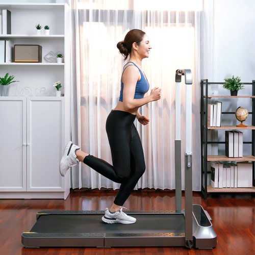 6 Pack Treadmill Mat for Hardwood Floors - 4x4 Inch Anti-Vibration Silicone Pads for Gym Equipment, Exercise Machines - Protect Floors, Reduce Noise & Scratches (Elliptical, Rower, Bike)