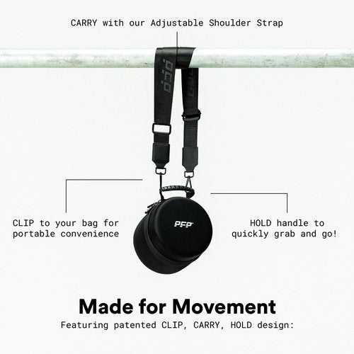 Packed for Performance Mobility Pack, 6-Piece Workout Set - at Home & On-The-Go Exercise Recovery Tools - Foam Roller, Extended Performance & Mini Resistance Band, Massage Tool & Carry Case with Clip