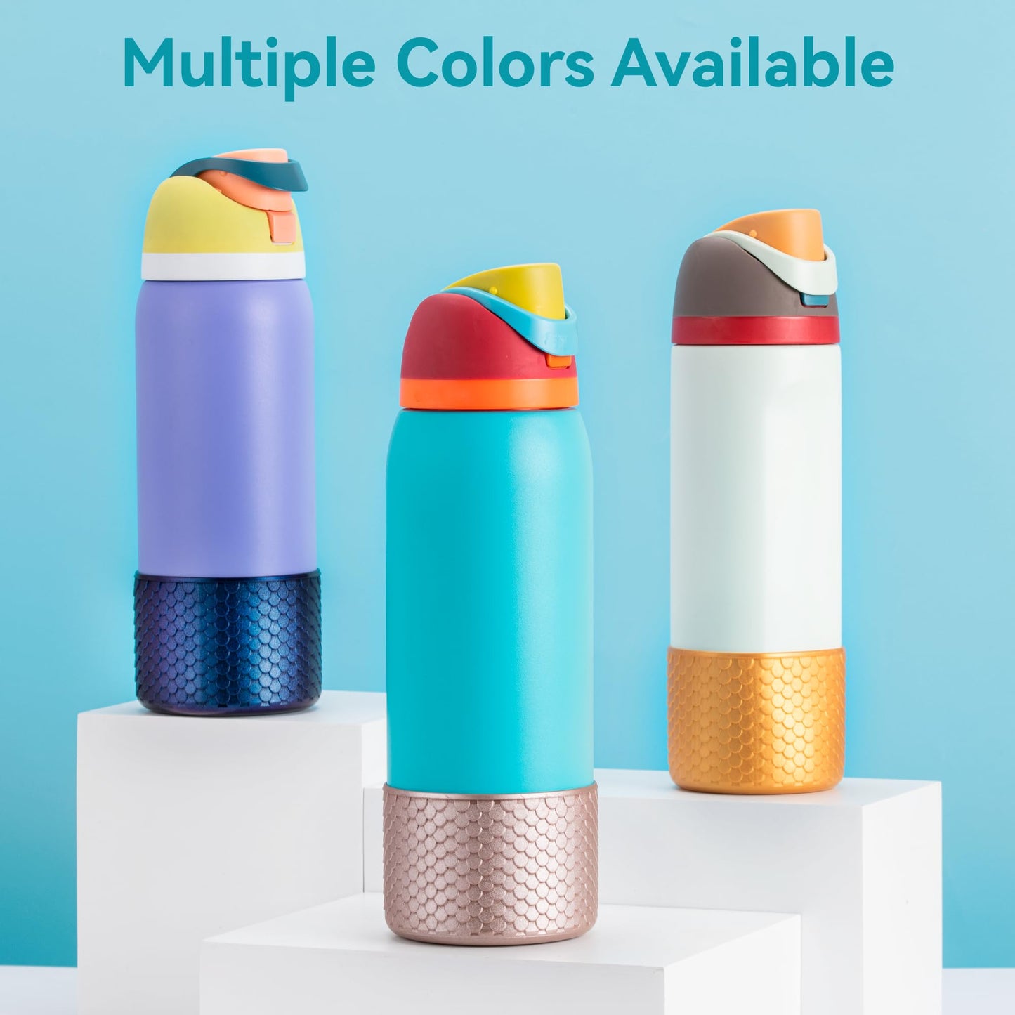 Silicone Bottom Boot Compatible with Owala 24/32/40oz FreeSip Water Bottle