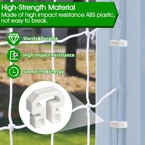 Soccer Net Clips for Goal, Soccer Goal Lock Net Clips for Football Net,Football Net Clips for Goal Net Systems,60PCS