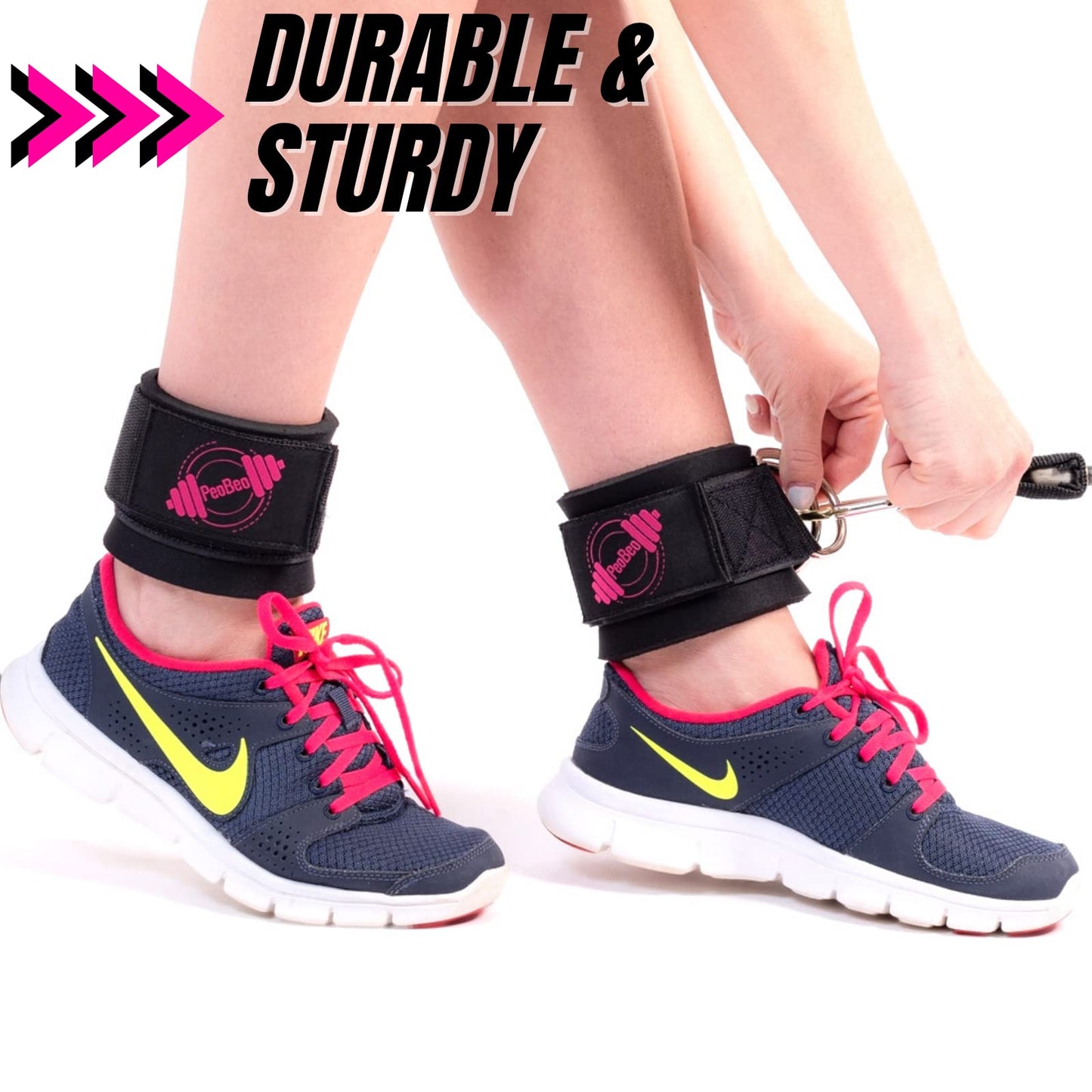 PeoBeo Ankle Strap for Cable Machine Attachments for Gym Ankle Straps for Cable Machines Straps Foot Straps for Cable Machine Attachment Glute Machine Gym Accessories for Women