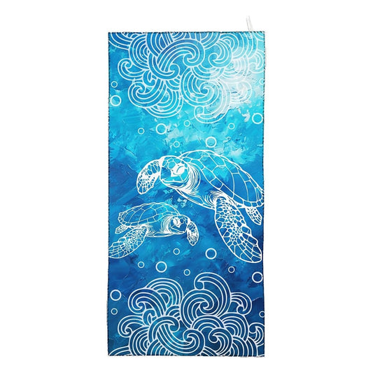 Amasnay Sea Turtle Microfiber Beach Towel Sand Free Towels Thin Quick Dry Super Absorbent Oversized Large Lightweight Towels for Travel Sports Pool Swimming Bath Camping Yoga Women Girls Adults
