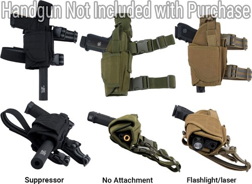 Evike Airsoft - Matrix Tornado Universal Tactical Thigh/Drop Leg Holster (Color: Black/Right)