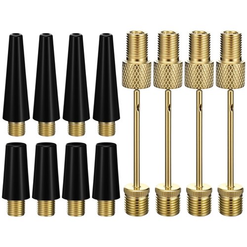 Classicseali 16pcs Needles for Ball Pump,Portable Ball Pump Needle,Threaded Bike Pumps Needle, Bike Tire Adapter, for Football, Tire, Basketball, Volleyball, Swimming Ring, Balloon